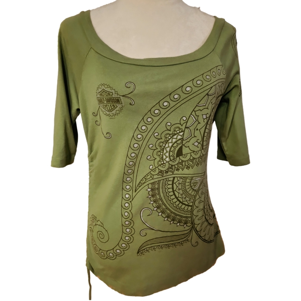 Harley-Davidson 3/4 sleeve tee
